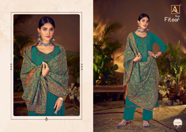 Alok Fitoor Embroidery Wear Pashmina Winter Dress Material